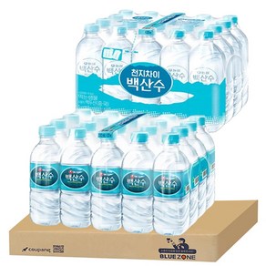 백산수330ml x 20개 + 백산수 무라벨 330ml x 20개, 40개, 330ml