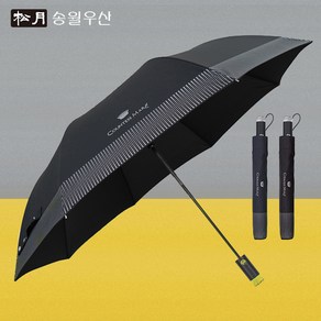 송월 고급 2단 도트 보더 반 자동 우산