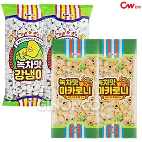 [지노앤코]청우 녹차맛 (마카로니+강냉이), 390g, 2세트, 390g