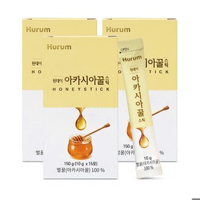 휴럼 원데이 아카시아꿀스틱 10g*15포 * 3개 / 소비기한 2025년 2월, 150g