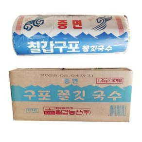 칠갑농산 구포쫄깃국수(중면) 1박스, 10개, 1.4kg