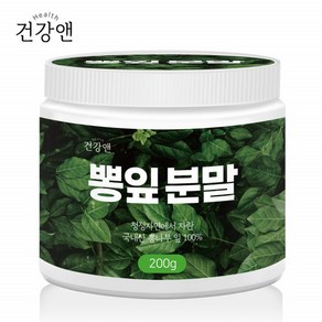 건강앤 뽕잎 분말 200g 국내산 뽕나무잎 가루 차 파우더 국산 상엽 말린 건조 뽕잎 식이섬유 단백질 칼슘 효능, 1개