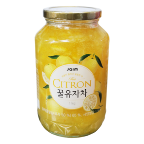 벌꿀이 들어가 달콤한 꿀유자차 자임 CITRON JAIM TEA 홈카페 에이드 요거트 잼