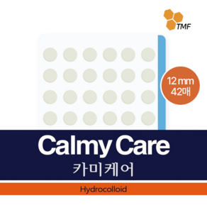 카미케어 여드름 상처 방수패치/습윤밴드 12mm 42매입, 1개