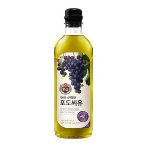 CJ 백설 포도씨유, 900ml, 4개