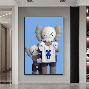 KAWS 카우스 액자 팝아트 사이즈별 35가지 일러스트, 22개 모델, 1개