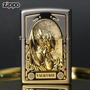 ZIPPO 라이터 엠블렘 북유럽 여신 발키리 VALKYRIE GD 오일+심지+부싯돌 3종세트 포함