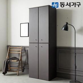 동서가구 글랜 1800 주방 틈새 2단 2도어 양문 수납장 DF638276