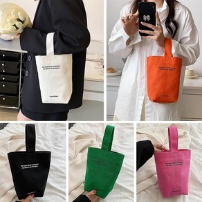 캔버스 핸드백 캐주얼 미니 데일리 도트가방