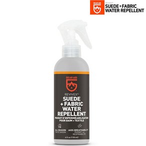 GeaAid ReviveX 스웨이드 패브릭 고어텍스 등산화 발수 스프레이 118ml