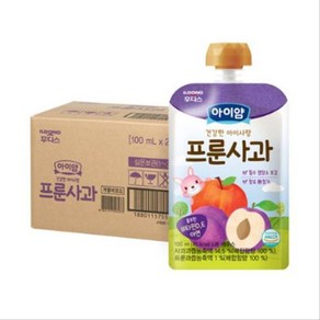 일동후디스 아이얌 건강한 아이사랑 주스 프룬사과 100ml, 단품없음, 20개