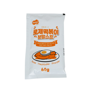 로제 떡볶이 분말 스프 60g*(2인분)[소비기한임박제품 :25년 4월 8일까지], 10개, 60g