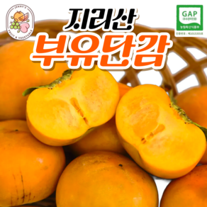 [제니네청과유통] 지리산 부유단감 / 정품 / gap인증 / 당도보장, 1박스, 특대과 4KG (21과 ~24과)