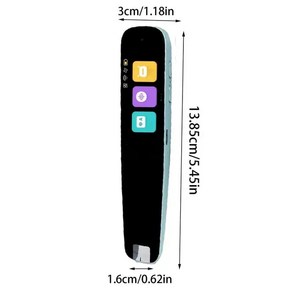 동시통역기 음성번역기 언어 실시간 자동 다기능 스마트 스캔 펜 비즈니스 해외 여행 사전, 2.Blue