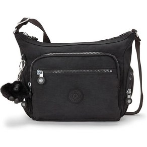 Kipling Women's Gabbie Small Cossbody 키플링 가비 스몰 크로스바디백 경량 에브리데이 펄스 캐쥬얼 숄더백 메탈글로우 블랙 2colos