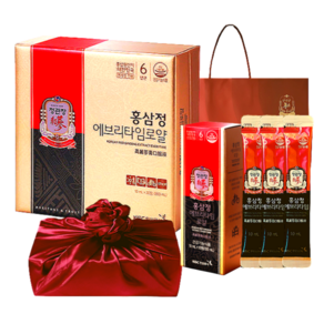 정관장 6년근 홍삼 홍삼정 에브리타임 로얄 스틱30포 300ml+쇼핑백 부모님 면력 여행 골프 명절 선물세트(보자기포함)