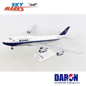 비행기모형 영국항공 브리시티에어웨이 모형 100주년 도장 Bitish Aiways Boac B747-400 1/200 100 Yea Skymaks SKR1015 스카이월드, 1개