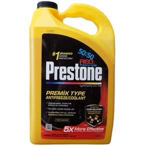 Prestone 프레스톤 코가드 프리믹스 50:50 부동액 Cor-Guard 3.78L 레드 블루 올컬러