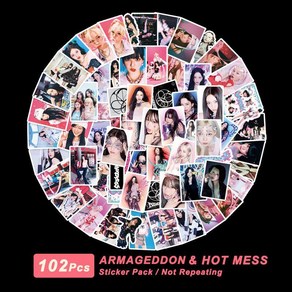 에스파 스티커 AESPA HOT MESS 102장