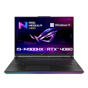 에이수스 2024 ROG 스트릭스 스카 18 코어i9 인텔 14세대 지포스 RTX 4080, Off Black, 2TB, 32GB, WIN11 Home, G834JZR-R6014W