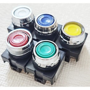 누름버튼 스위치 1A1B 6A 220V 25파이 재고, 1개