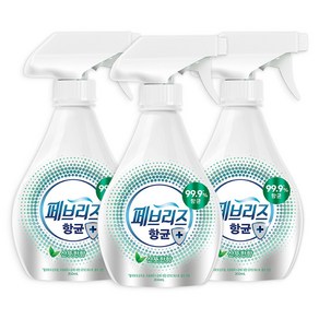 페브리즈 항균플러스 섬유탈취제 산뜻한향 본품, 360ml, 3개