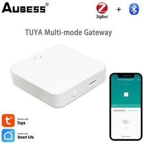 Aubess ZigBee 핑거봇 툴팩 투야 와이파이 스마트 블루투스 핑거봇 스위치 단추 푸셔 스마트 라이프 앱 음성 제어 게이트웨이, 1개