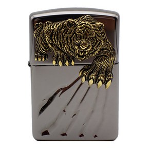 ZIPPO 지포라이터 A-TIGER CLAW-BK 오일포함