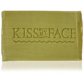 Kiss My Face 모든 피부 타입용 모이스처라이징 바 비누 - 퓨어 올리브 오일 118.3ml4온스 포장은 다를 수, 없음, 없음, 1) 4 Ounce Pack of 1