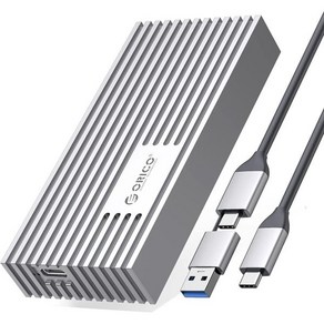 오리코 USB4.0 M.2 NVME 40Gbps SSD 케이스 M234C3-U4, 은색, 1개