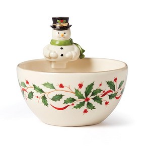 레녹스 홀리데이 커버 디쉬 1.9L (863646), Bowl, Snowman