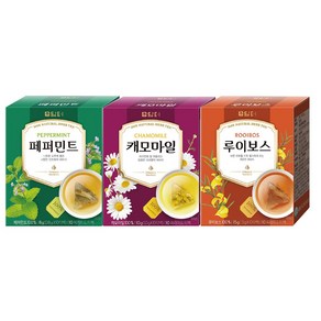 담터 페퍼민트+캐모마일+루이보스 10T 3종, 45g, 1개, 1세트