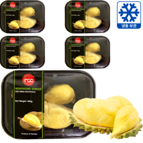 베트남 맛있고 신선한 냉동 두리안 (VIETNAM FROZEN DURIAN), 5개, 400g