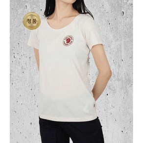 매장정품 피엘라벤 FJALLRAVEN 24 여성 1960 로고 티셔츠 초크 화이트 83513113 LOGO T-SHIRT W CHALK WHITE 1403066