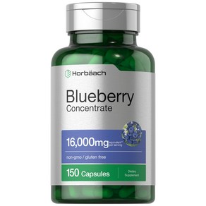 Hobäach Bluebey Extact Supplement  150 Capsul Hobäach 블루베리 추출물 보충제  150 캡슐  블루베리 농축액  비 GMO, 150정, 1개