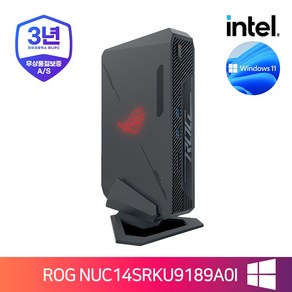 인텔 ASUS ROG NUC14SRKU9189A0I Win 11 HOME (32GB M.2 1TB) 지포스 RTX4070, 32GB, 블랙 ROG, 1TB, WIN11 Home