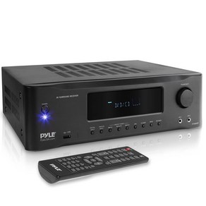 Pyle 블루투스 인티 앰프 5.1채널 HDMI 홈시어터 리시버 오디오 컴퓨터 가정용, 기본