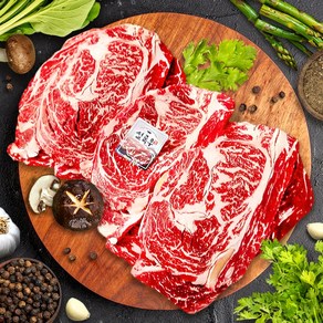 Beef Siloin 막썰어 등심 특등심 마블링 바글바글-설록우 꽃등심 실속팩 1kg, 1개