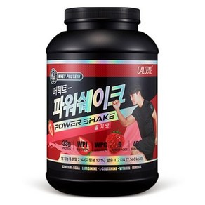 칼로바이 퍼펙트파워쉐이크 대용량 단백질보충제 프로틴 BCAA 딸기맛, 2kg, 1개