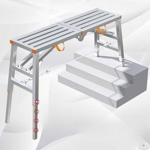 우마사다리 높이조절 알루랙 방도배 이동식 일자형, 0.9mm 업그레이드 1.0x30, 1개