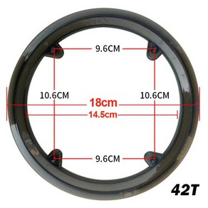 MTB 도로 자전거 스프로킷 보호 크랭크셋 가드 체인 휠 링 커버 32 50 52T