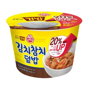 오뚜기 맛있는 컵밥 김치참치덮밥, 310g, 24개