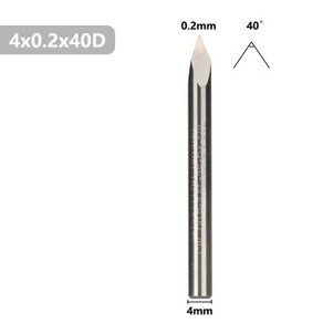 XCAN CNC 라우터 비트 3 가장자리 피라미드 조각 비트 4mm 생크 초경 엔드 밀 203040456090 도 CNC 라우터 밀링 도구