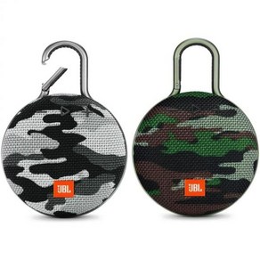 JBL 클립 3 번들(페어) 카무플라주 & 블랙 카모 - 방수 내구성 및 휴대용 블루투스 스피커 최대 10시간 재생 노이즈 캔슬링 스피커폰 무선 스트리밍 포함, JBL 클립 3 번들(페어), 카무플라주 & 블랙 카모