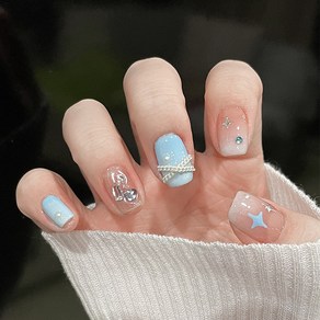 걸스코코 겨울신상 네일팁 인조네일팁 셀프연장 인조 팁, 2개, NAIL-N609