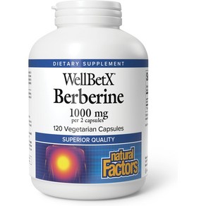 네추럴팩터스 웰벳X 베르베린 1000mg 베지테리안 캡슐, 120정, 1개