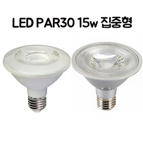 LED PAR 30 15w 집중형 전구색/주광색 화이트/크롬 1개, 2. PAR 30 15w 집중형 크롬, (주광색)