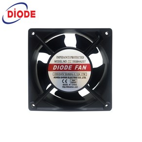 쿨링팬 120mm AC 220V 0.12A 냉각쿨러 DE12038HA2ST, 1개