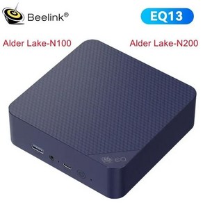 Beelink 데스크탑 미니 PC 게이머 컴퓨터 EQ13 알더 레이크 N100 N200 윈도우 11 DDR4 16GB 500GB Nvme SSD, 1개, 01 CHINA, 02 UK