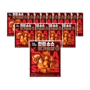 [랭킹닭컴] 잇메이트 한입 소스 닭가슴살 마라초보맛, 15개, 100g